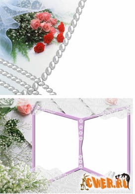 2 свадебные рамки для фото