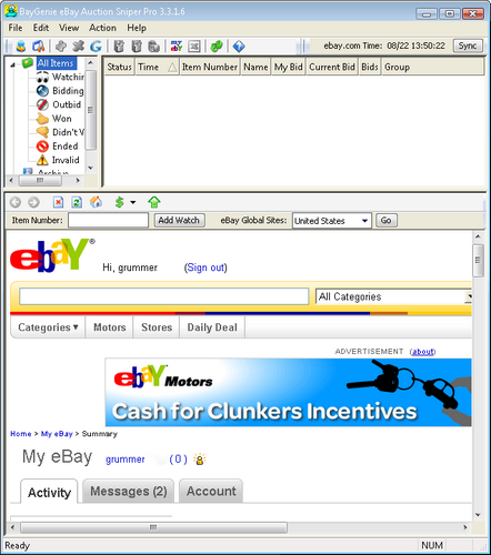 BayGenie eBay Auction Sniper Pro 3.3.1.6