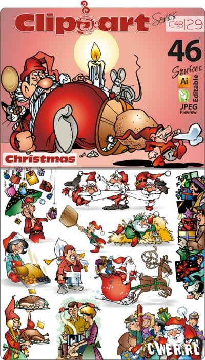 ClipArt Series C-29. Christmas