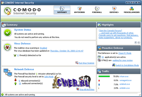 Comodo Internet Security 3.8.64263.468