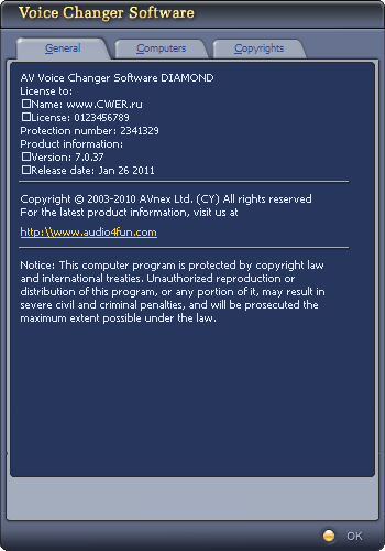 AV Voice Changer Software Diamond 7