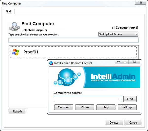 IntelliAdmin Remote Control