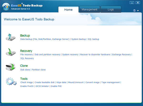 EASEUS Todo Backup Advanced Server