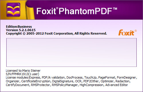 Foxit PhantomPDF Business