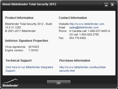 BitDefender Total Security 2012