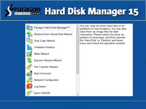 Paragon Hard Disk Manager 15 Premium