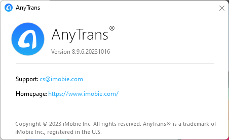 AnyTrans for iOS 8.9.6.20231016