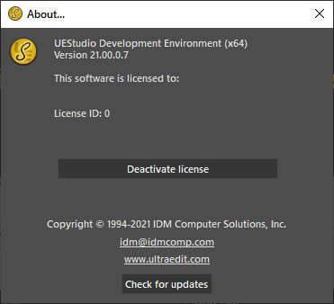 IDM UEStudio 21.00.0.7