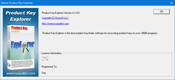 Nsasoft Product Key Explorer 4.2.4.0 + Portable