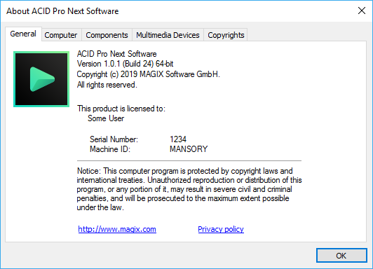 MAGIX ACID Pro Next 1.0.1.24