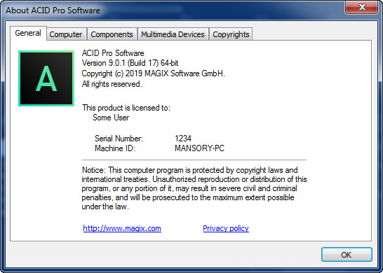 MAGIX ACID Pro 9.0.1.17