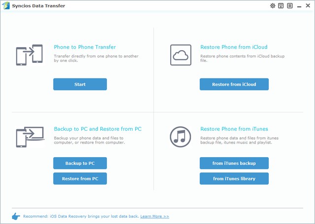 Anvsoft SynciOS Data Transfer 2.0.5