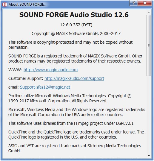 MAGIX Sound Forge Audio Studio 12.6.0.352