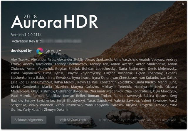 Aurora HDR 2018 1.2.0.2114