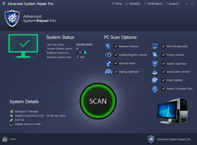 Advanced System Repair Pro 1.8.0.4