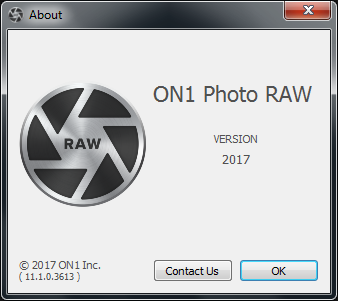 ON1 Photo RAW 2017 11.1.0.3613