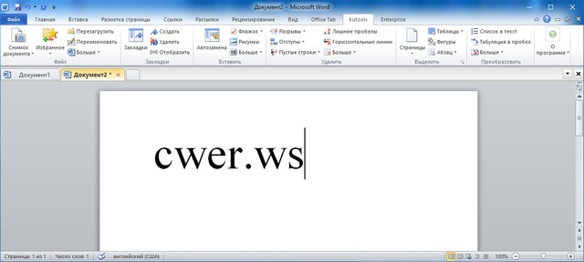 Kutools for Microsoft Word