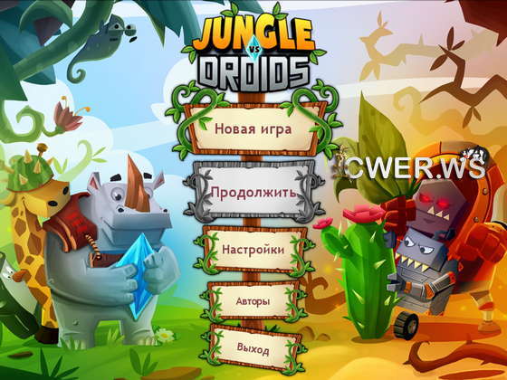 скриншот игры Jungle vs. Droids