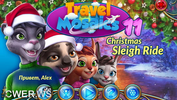 скриншот игры Travel Mosaics 11: Christmas Sleigh Ride