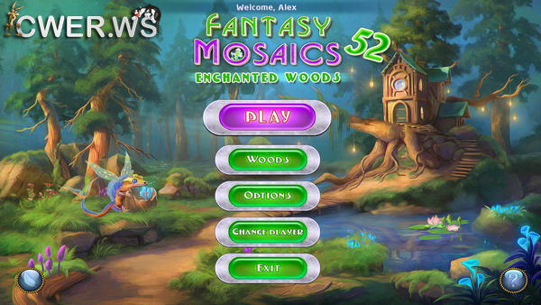 скриншот игры Fantasy Mosaics 52: Enchanted Woods