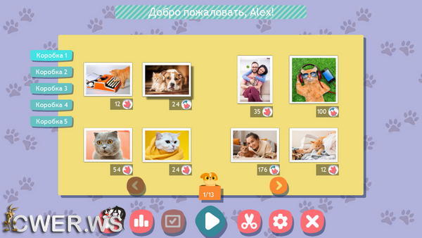 скриншот игры 1001 пазл. Милые коты 4