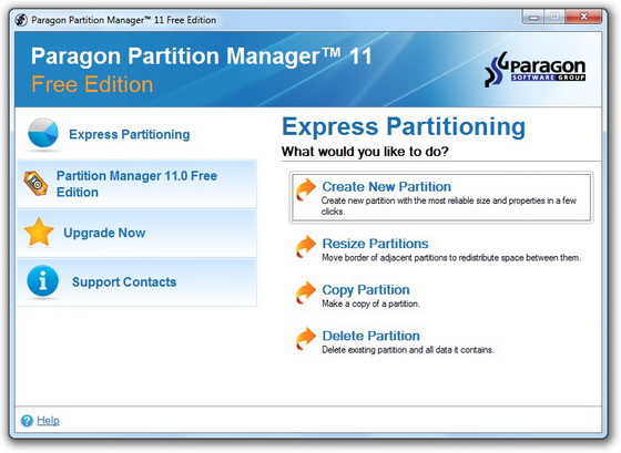 Paragon Partition Manager