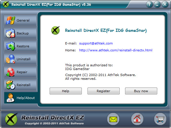 AthTek Reinstall DirectX EZ