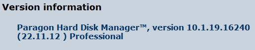 Paragon Hard Disk Manager 12 Professional