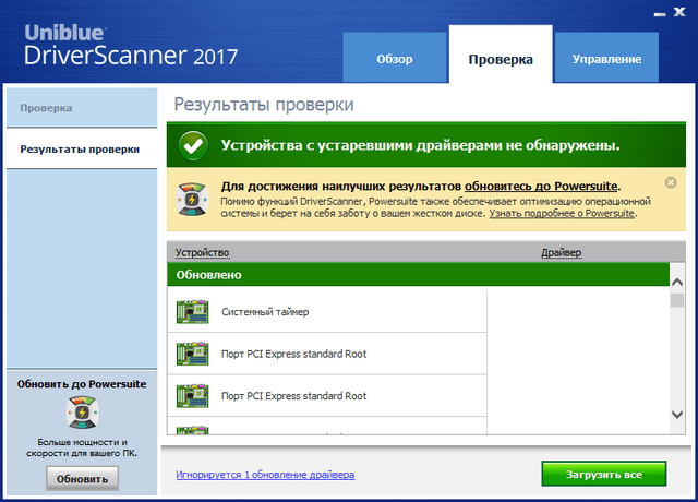 Uniblue DriverScanner 2017