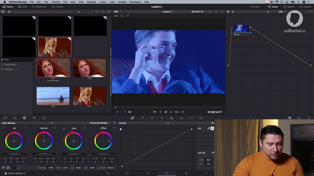 Цветокоррекция в Davinci Resolve