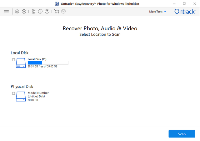 Ontrack EasyRecovery Photo for Windows