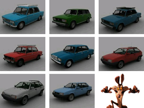Автомобили ВАЗ 3D Model