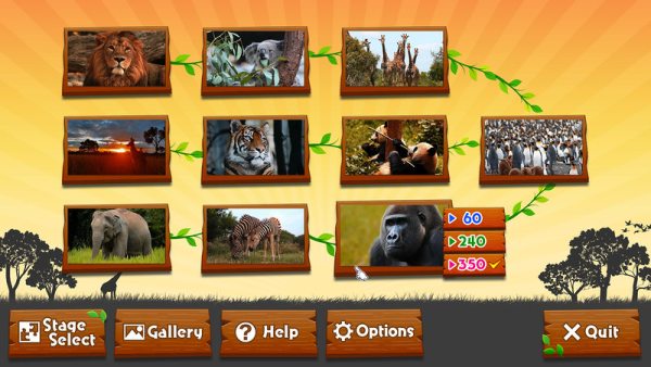 Wild Animals: Animated Jigsaws