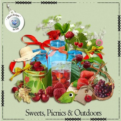 Сладости, пикник, природа