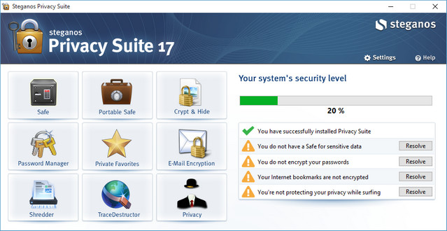 Steganos Privacy Suite 17