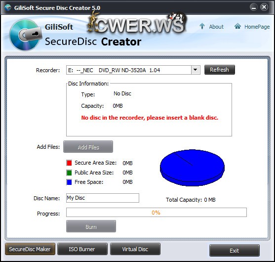 GiliSoft Secure Disc Creator 5.0