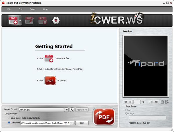 Tipard PDF Converter Platinum 3