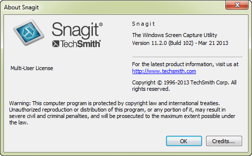 SnagIt 11.2.0 Build 102